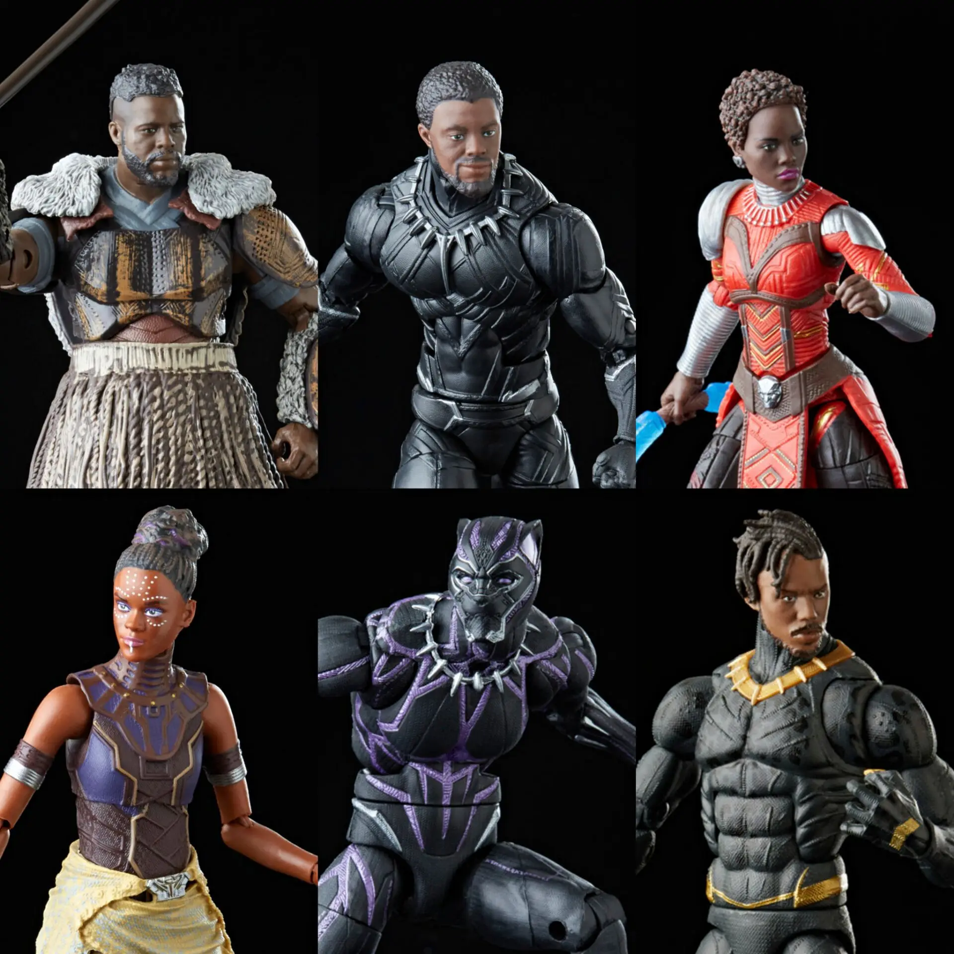 Marvel Legends Black Panther Erik Killmonger Shuri Nakia M'baku  6