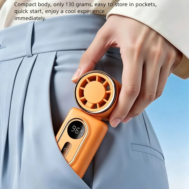 Portable Handheld Fan Mini Clip Fan Umbrella Holder Function Rotatable USB Charging Compact Personal Cooling Fan Outdoor Camping image 4