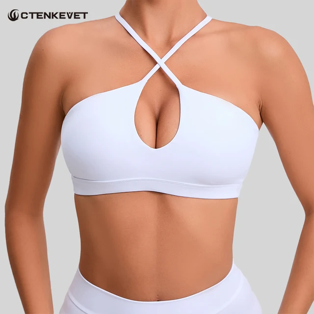 Novo Sutiã Esportivo Sexy de Verão, Sutiã de Treino Respirável para Corrida, Roupa Íntima Fitness Feminina, Top de Yoga de Secagem Rápida para Academia