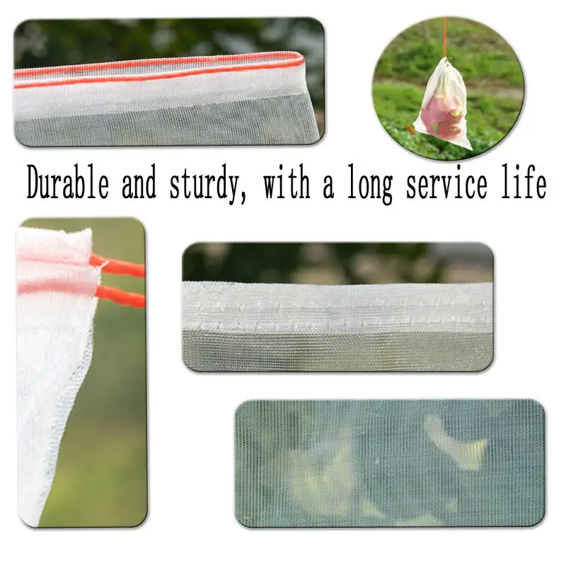5/10/20 Fruit Protection Bag Bird-proof Garden Mesh Bag Strawberry Grape Mesh Bag Plante Vegetable Mesh Cover Garden Tools