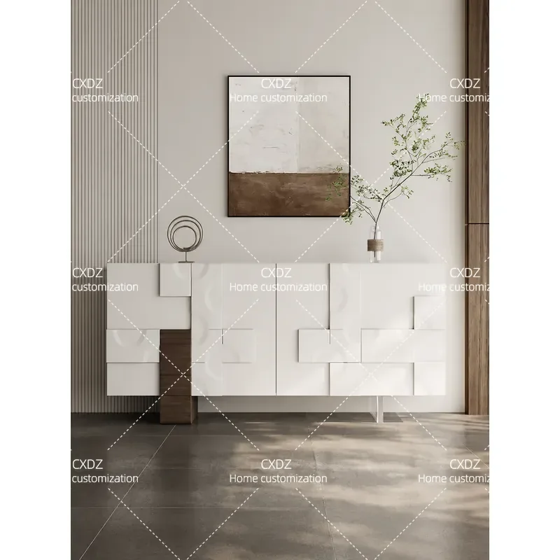 Light Luxury Door Cabinet Modern Minimalist Storage Partition Shelf Living Room Art Display Dining Sideboard Home Shoe