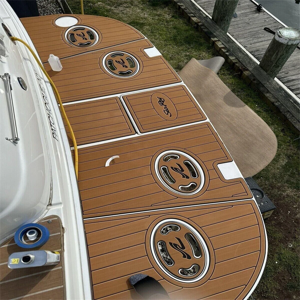 1999-2004 Sea Ray Sundancer 380 Swim Platform Cockpit Pad Boat EVA Teak Floor SeaDek MarineMat Gatorstep Style Self Adhesive