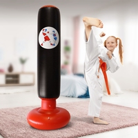 120cm Inflatable Free Standing Boxing Bag, Heavy Duty Training Boxing Bag Fitness Training Exercise Column Decompression Boxing