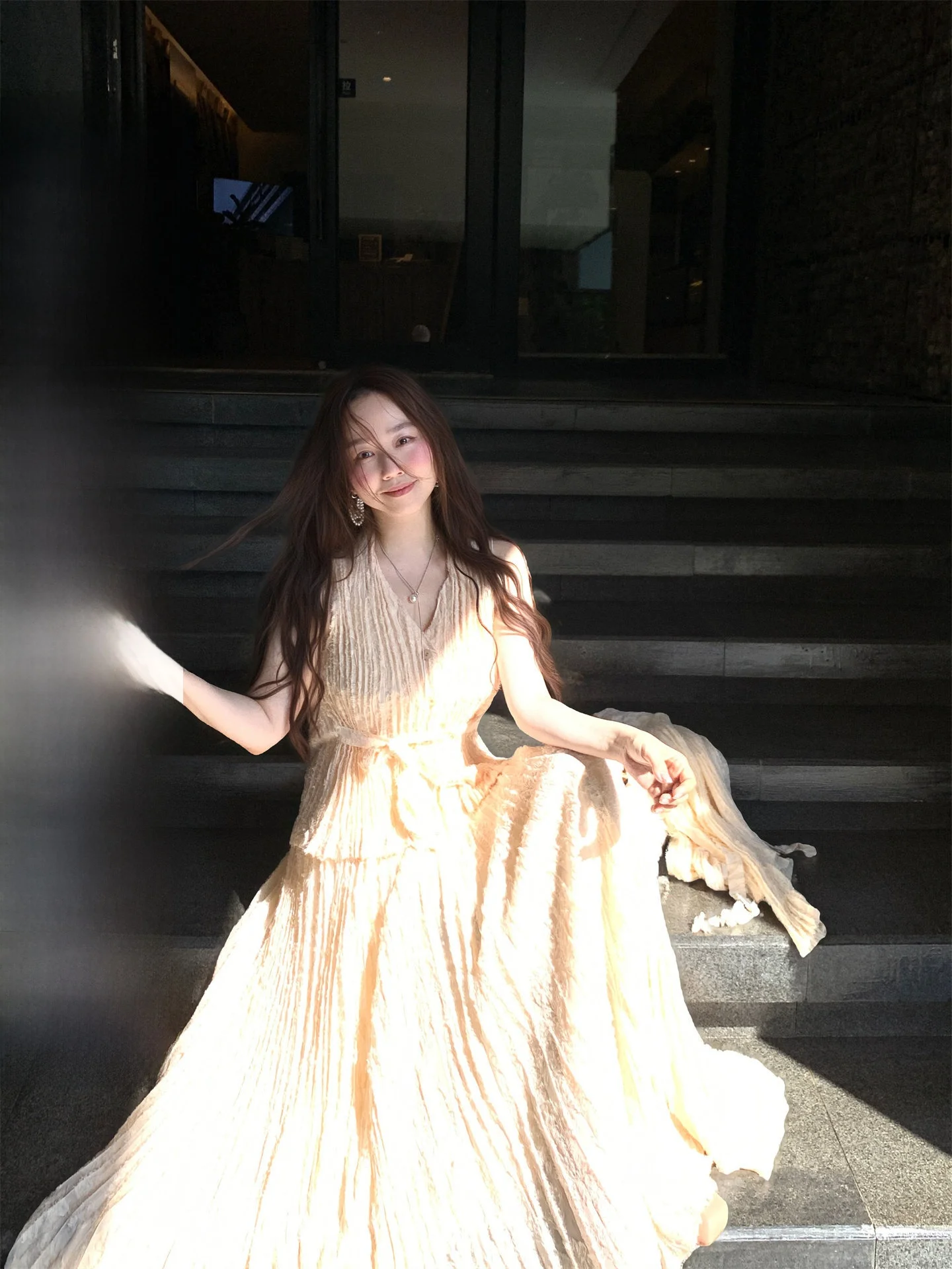 

TheWangs Women's Folded irt Set Ele Unique Beautiful Spring Faion Tee-Piece Suit Long Sve Casual Workwear