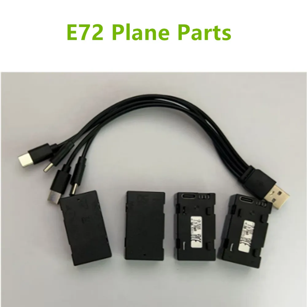 E72 RC Plane Parts E72 Airplane Batteries 3.7V 350mAh / Propeller Blade / Use For E72 RC Plane Parts