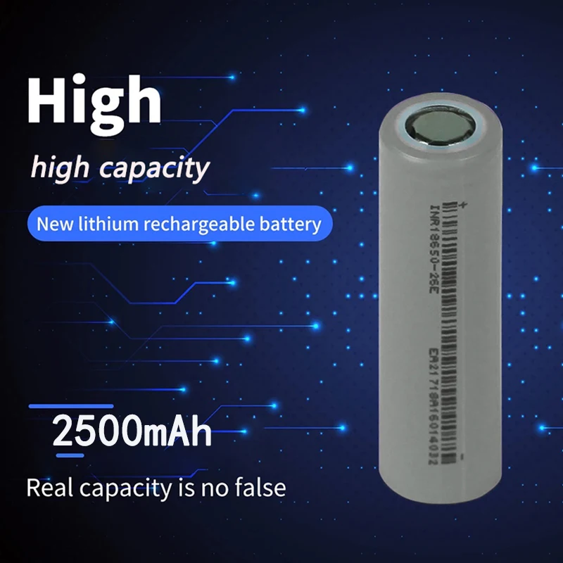 PURFIELD 18650 Battery 2500mah 3.7 V 18650 Lithium Rechargeable Battery For Flashlight Batteries Toy/electrical Charging