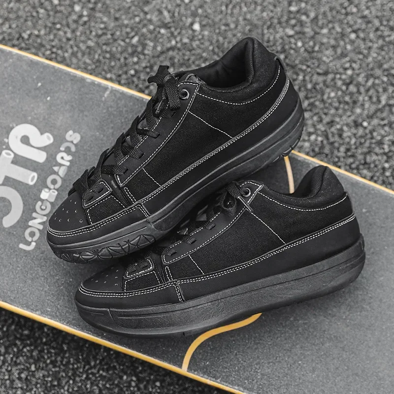 

Trendy Men's Thick Bottom Casual Sports Shoes Fashionable Summer New Style Basketball Shoes Comfortable Breathable Cotton Lining