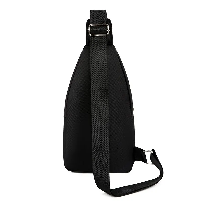 Bolsa de peito moda nova cor sólida masculina bolsa de peito ao ar livre casual moda um ombro crossbody saco