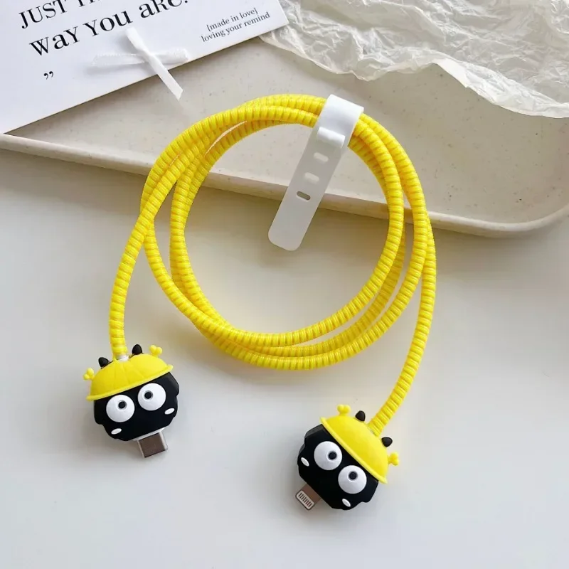 Cartoon Data Cable Protective Case, Drop Resistance Protector, Protetor Universal, Adequado para Apple, Huawei Carregamento