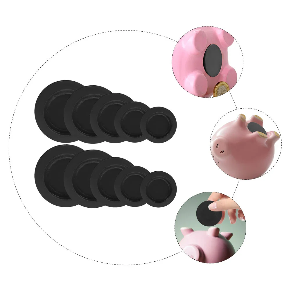 10 Pcs Round Rubber Stopper Alcancia Stoppers Clear Piggy Bank for Adults Sealing Cover Assorted Sizes Plug Cap Baby