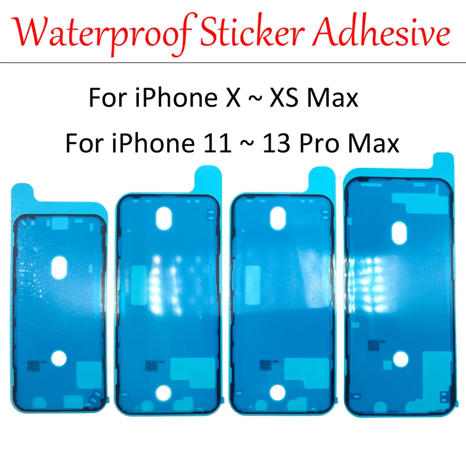 Cinta de Sellado de Marco de Pantalla LCD Nueva, Adhesivo Impermeable para iPhone 11 12 13 14 15 Pro Max Plus Piezas de Teléfono 2