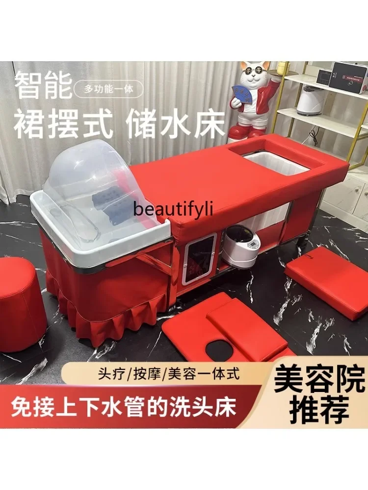 Beauty Salon Shampoo Chair Does Not Need to Connect the Downcomer with Storage Tank Water Heater chaise salon de coiffure