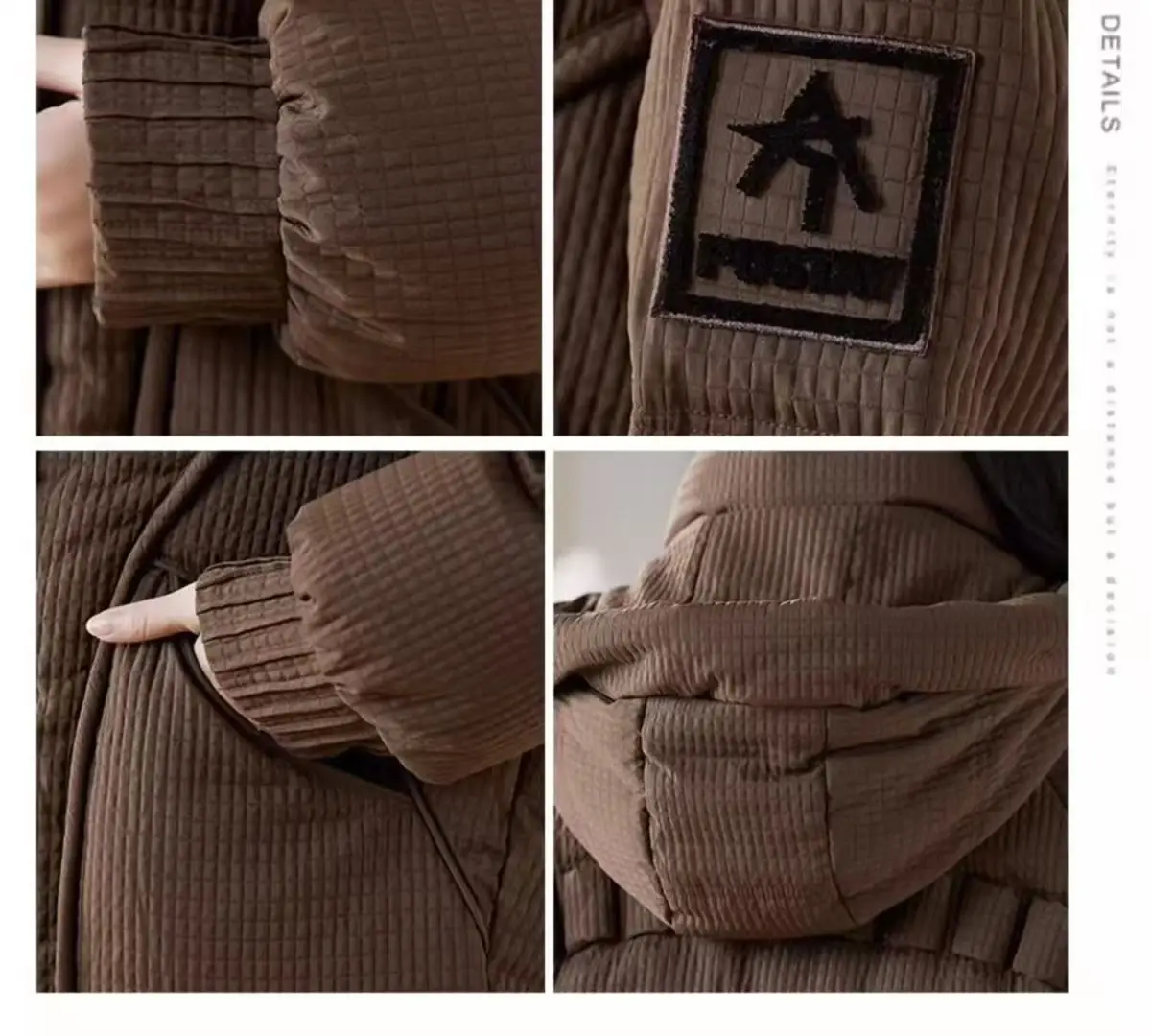 Dámský krátký kabát z peří a bavlny, módní zimní nový produkt, stylový kabát, bavlněná bunda, nejprodávanější svrchní oblečení - náhled 5