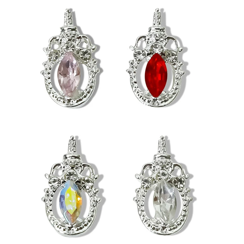 Pendentif de manucure coloré pour fille, beauté, eau, glace, lune, bijoux, lune, elfe, baguette magique