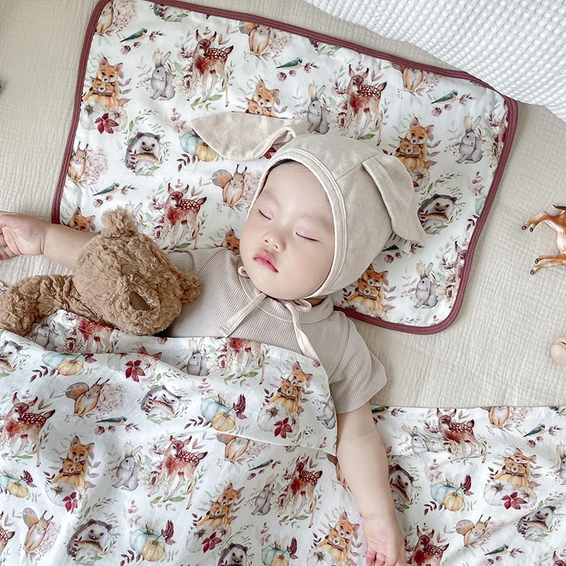 Ins الوليد الطفل سحابة ورقة وسادة ثمانية طبقة الخيزران القطن الشاش منشفة وسادة وسادة مسطحة مكافحة البصق وسادة تنفس
