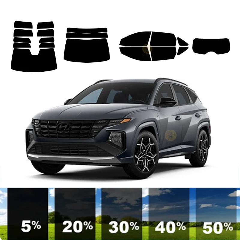 

precut Removable Window Tint Film For Car 100% UVR 5%-70%VLT Heat Insulation Carbon ﻿For HYUNDAI TUCSON 4 DR SUV 2022-2023