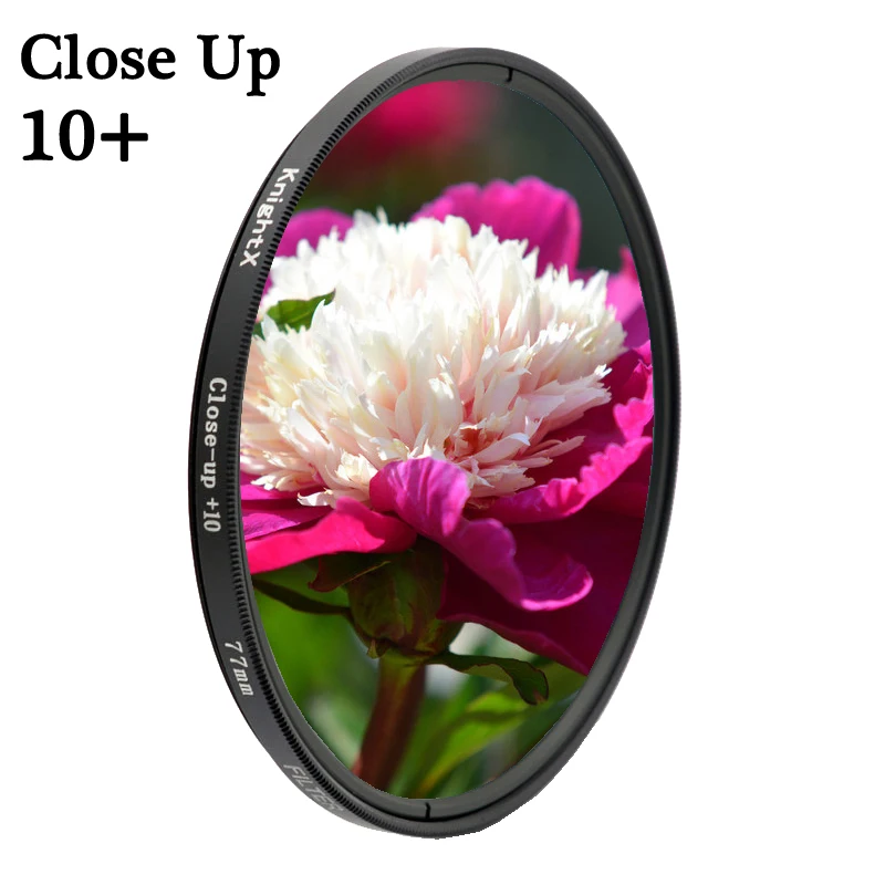 KnightX Macro Close Up Lens Filter +10 Close-Up 52mm 58mm 62mm 77mm for Canon Nikon Sony a6400 accessoires DSLR Camera
