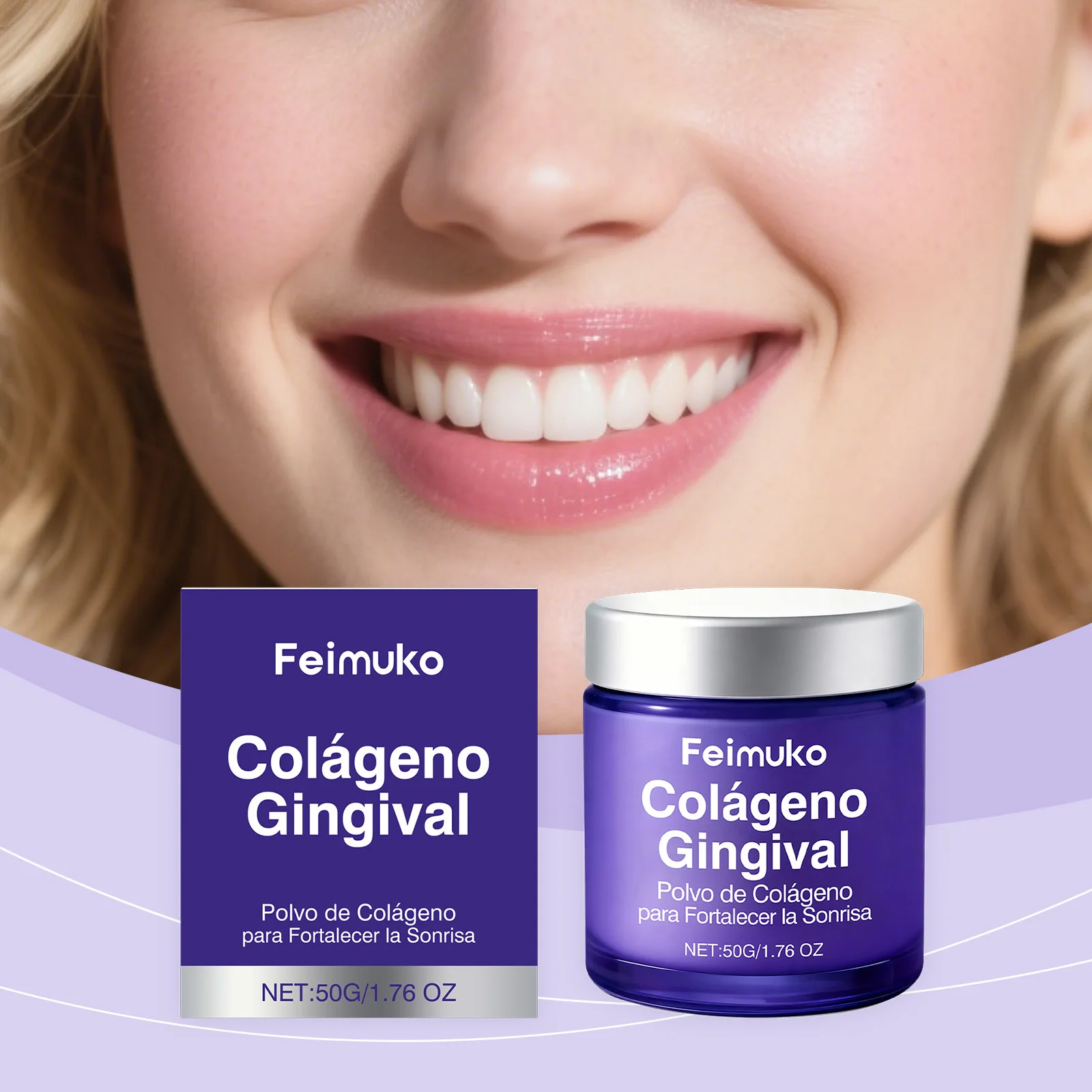 

Collagen Tooth Care Powder with Hydroxyapatite, Gentle Teeth Cleaning Powder for Fresh Breath & Daily Oral Care