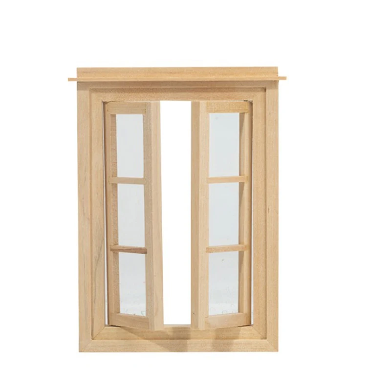 Dollhouse Mini doors and windows can be painted and colored with plain materials