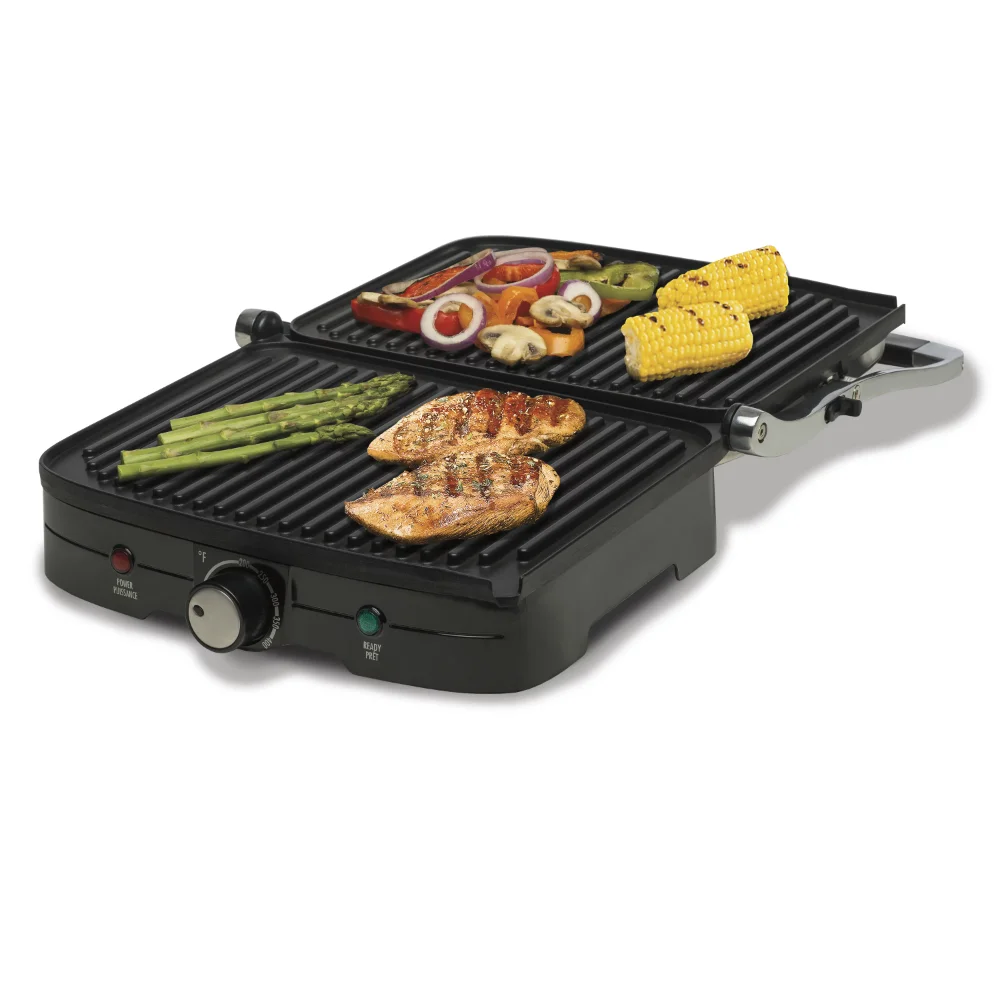 

2023 Hamilton Beach Indoor Grill with Panini Press , Model# 25334-MX Indoor BBQ Grills