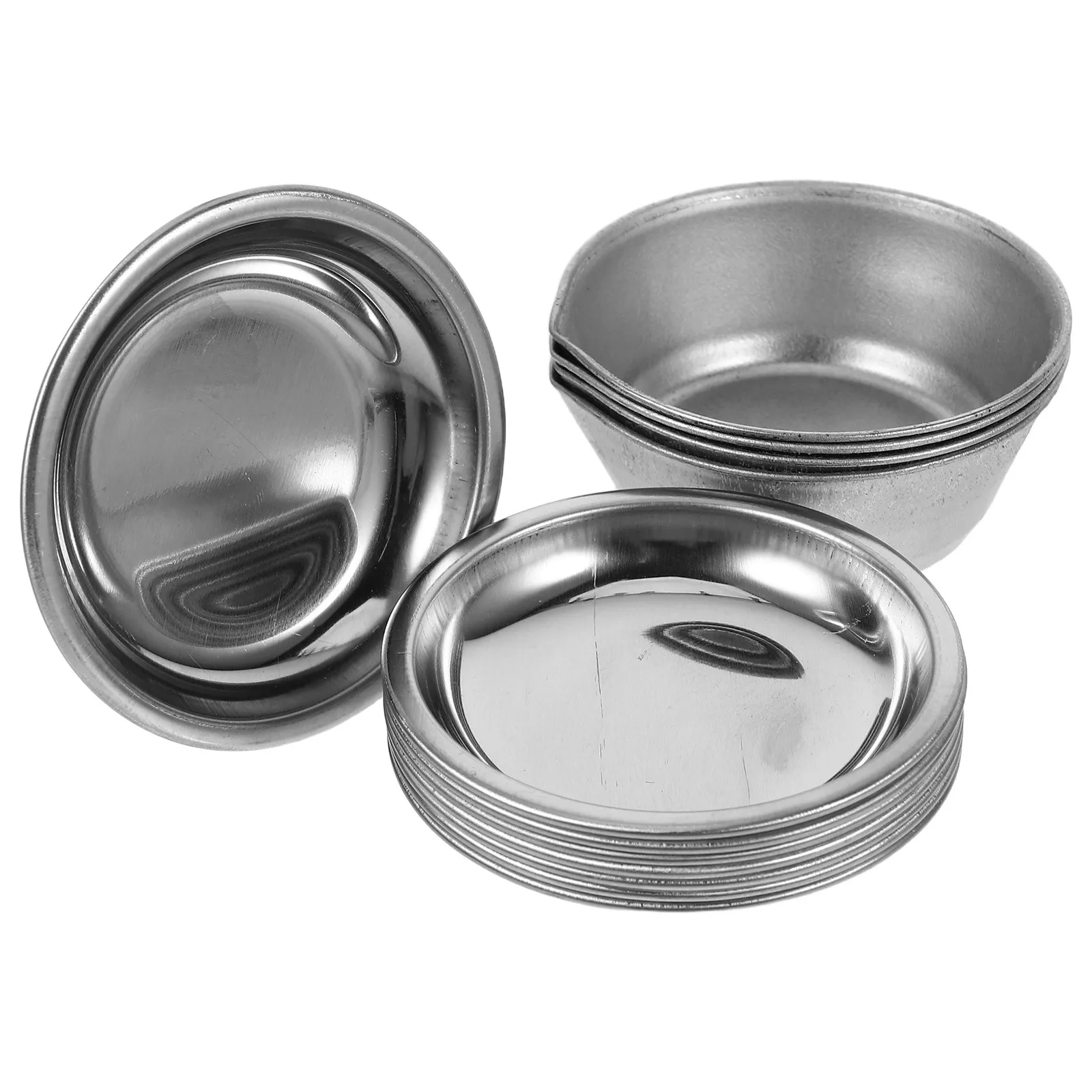

1Set Heavy-Duty Iron Paint Mixing Tray Round Design with Controlled Pour Spout for Artists Modelers Watercolor Oil Pigment