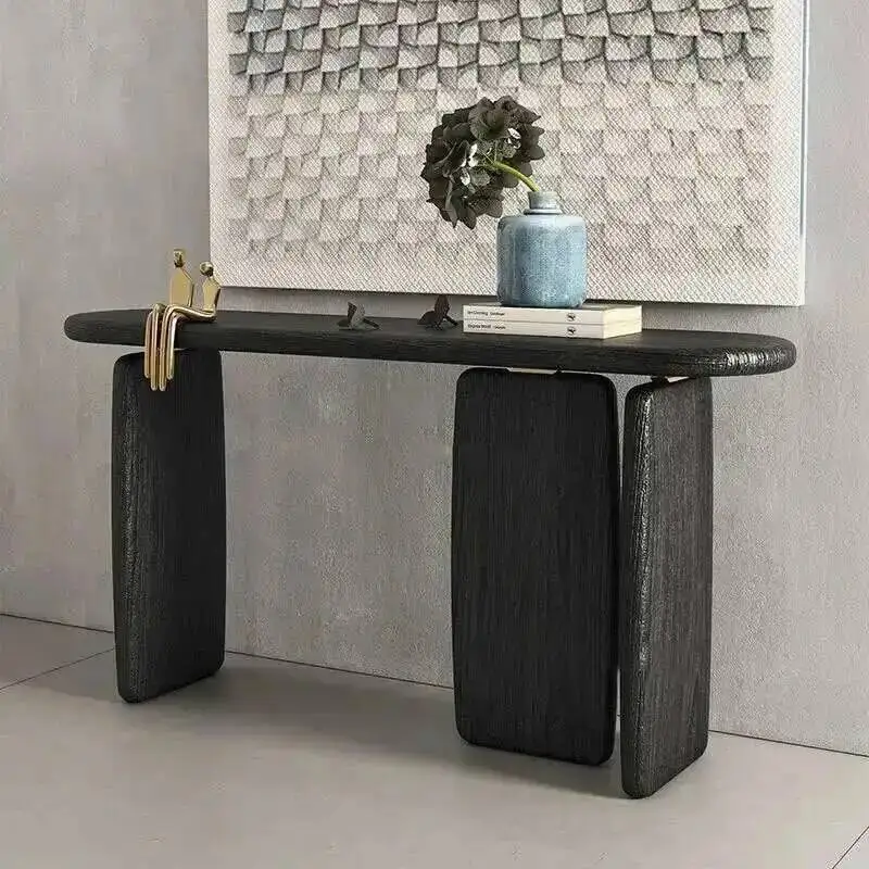 

Living Creative Solid Wood Simple Console Tables Room Furniture Entrance Console Light Luxury Home Modern Designer Porch Cabinet