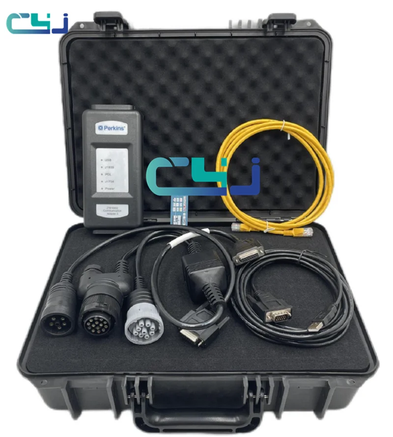 

Perkins Diagnostic Tool Ethernet Adapter for 27610402 Truck Boat Communication New Version perkins EST