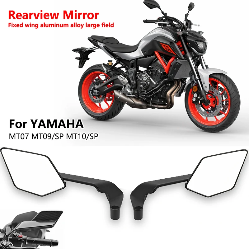 For YAMAHA MT 07 MT07 MT 09 MT09 SP MT 10 MT10 SP Motorcycle Wing Mirrors Rearview Rotating NEW Rearview Side Mirror