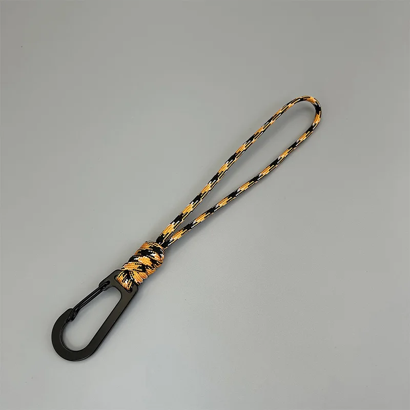 Geflochtenes Paracord-Schlüsselband für Outdoor-Camping-Rucksack mit Schnellverschluss-Karabinerhaken, Anti-Verlust-Handgelenkschlaufe, Wander-EDC-Werkzeug – Detail 10