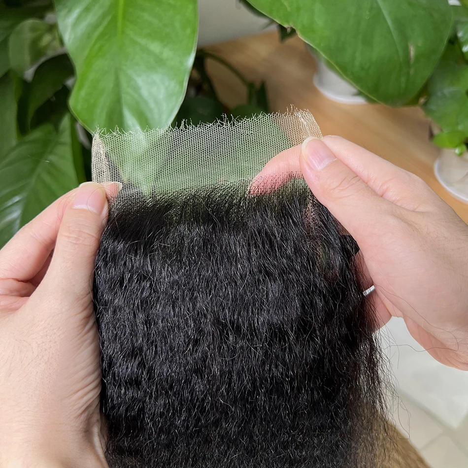 غريب مستقيم 4x6 13x4 HD الدانتيل إغلاق أمامي الشعر البشري قبل قطعها ابيض عقدة اللون الطبيعي 100% الخام شعر بشري لعذراء