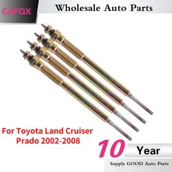 CAPQX 4pcs/lot Heater Glow Plugs Set For Hilux Vigo 1KD 2KD Hiace Innova Fortuner Dyna For Toyota Land Cruiser Prado 2002-2008