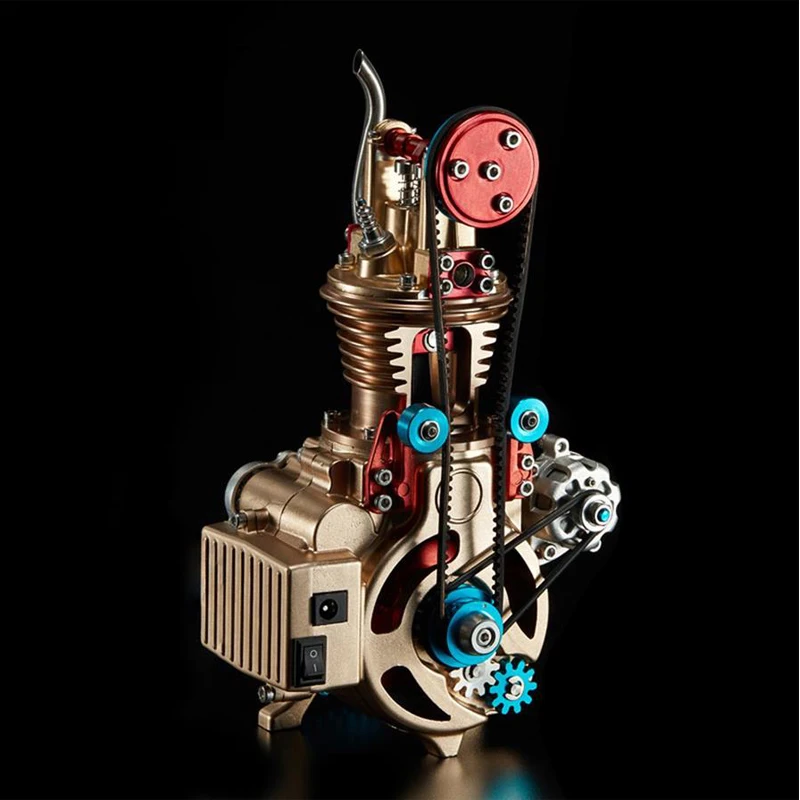 V8 単気筒全金属アセンブリミニカーエンジン物理モデルおもちゃ科学実験キット