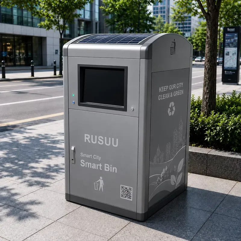 Smart Outdoor Trash Can Contactless Inductive Opening Automatic Sensor Bin Custom Logo Available for Garden Patio Waste