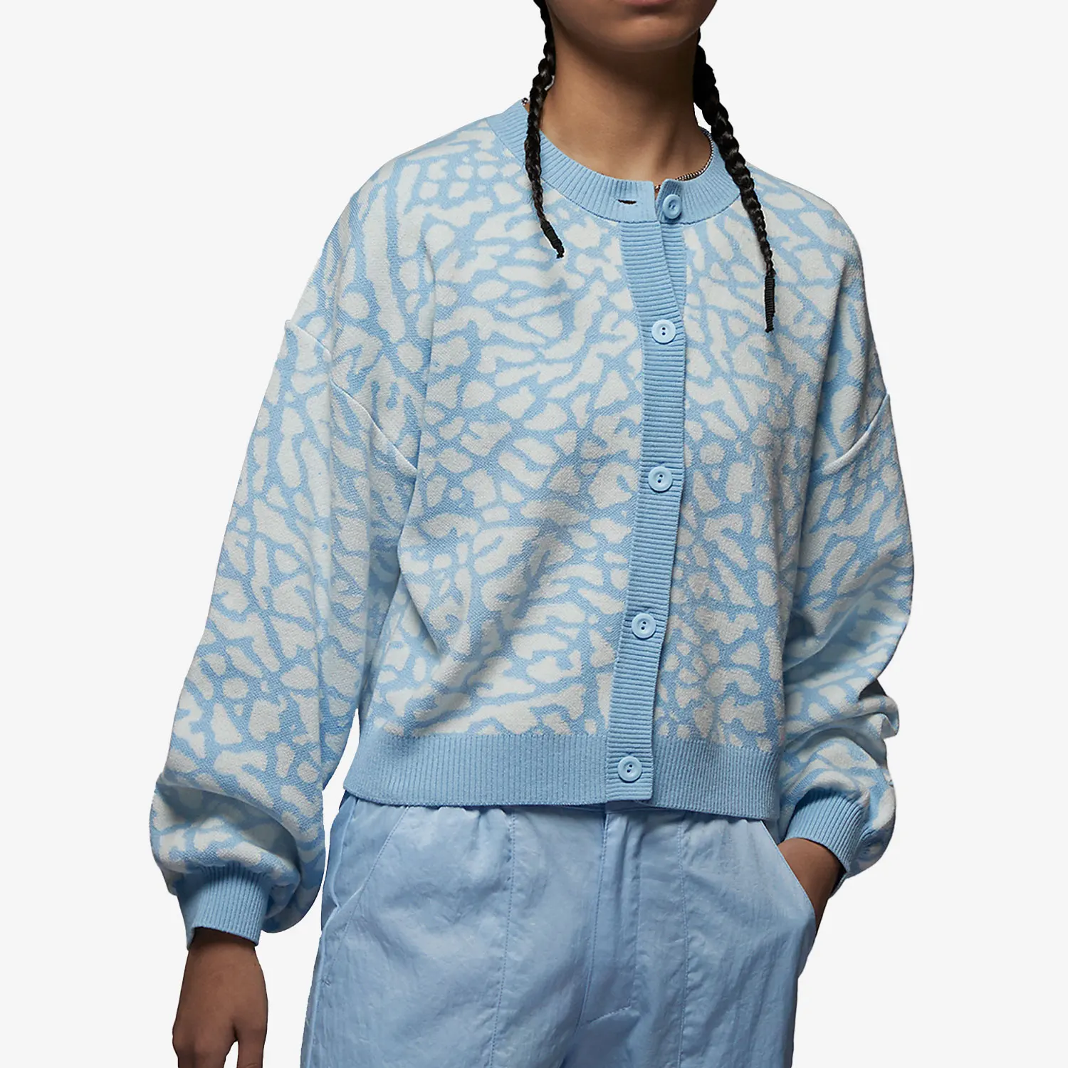 

Официальный оригинальный новый женский повседневный вязаный свитер Nike Jordan DX0449-411