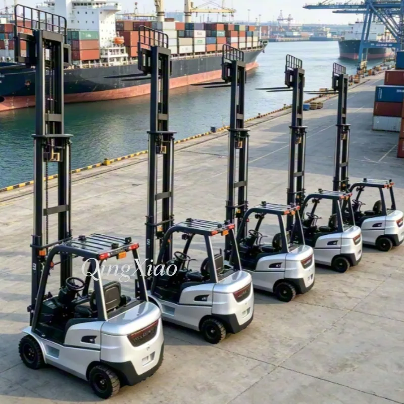 FOB Industrial Forklift 2 Ton Triple Mast Reach Truck For High Shelf Warehouse To Stack Pallets Precisely With Advanced Control