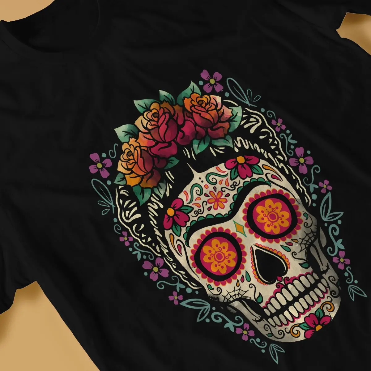 Frida Calavera Hip Hop T-Shirt Mexico czaszka rekreacyjna najnowsze rzeczy dla mężczyzn kobiet