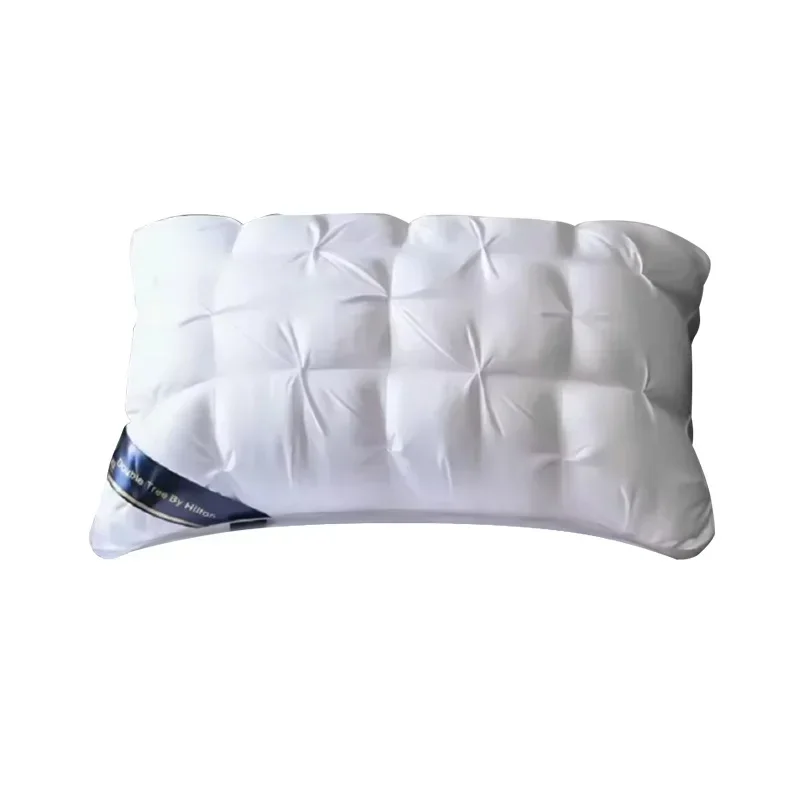 Twisted Flower Bread Feather Velvet Pillow, Five-star Hotel Washable Pillow Core, Adult Cervical Care and Health Pillow