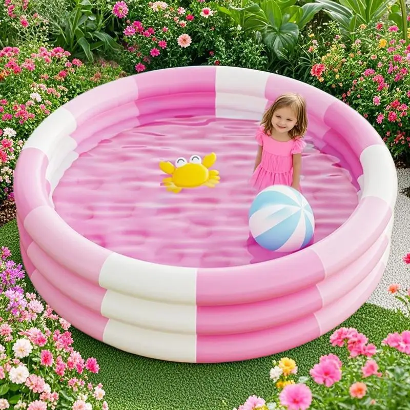 Aufblasbares Schwimmbad, Hinterhof-Pool für Kinder, Schwimmpad, verdicktes Wasserspielzeug zum Spielen, drinnen, für Zuhause, Terrasse, Outdoor, Camping
