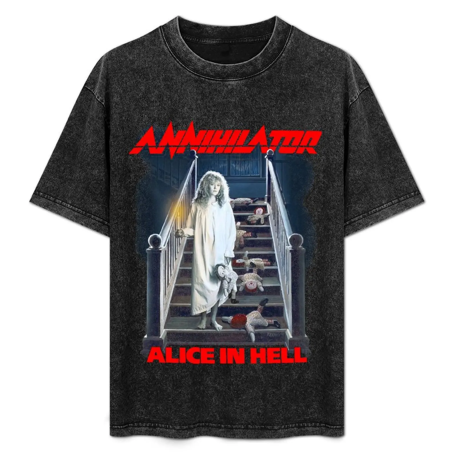 

Alice in Hell - Annihilator - Classic Old School Canadian SpeedThrash Metal T-Shirt plain compression shirt men