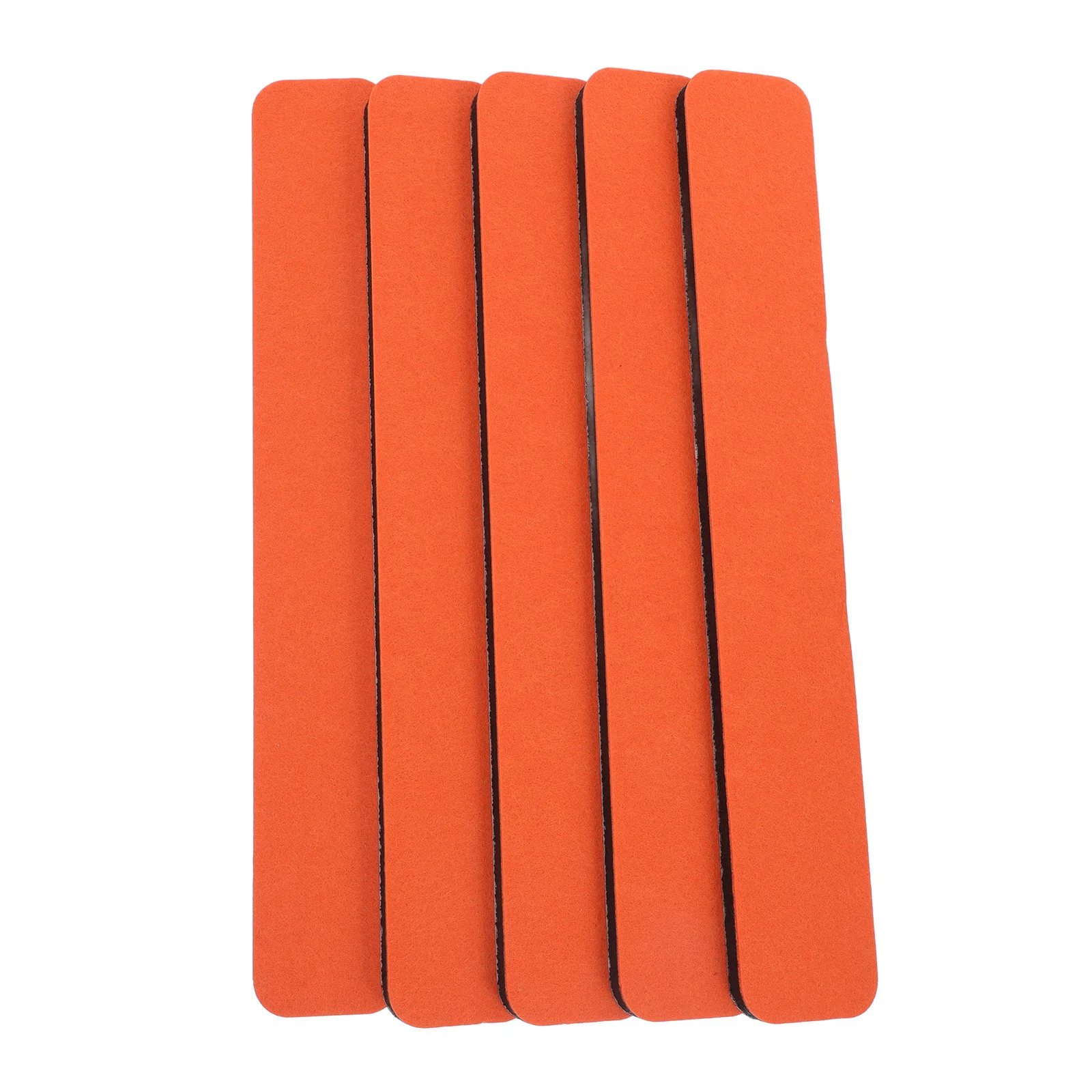 5 Stück Filzstreifen, Pinnwand, Bar mit 30 Stiften, selbstklebende Korktafel, Alternative für Büro, Zuhause, Schule, Küche, Orange