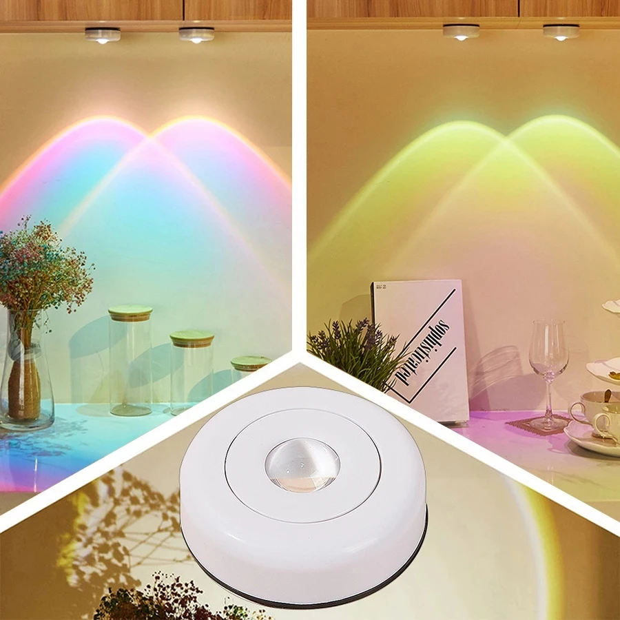 Quarto Decoração Luzes Toque Sunset Lâmpada Ambiente Gabinete Night Light para Lâmpadas de Parede Cozinha Armário Armário Decoração Lightinng