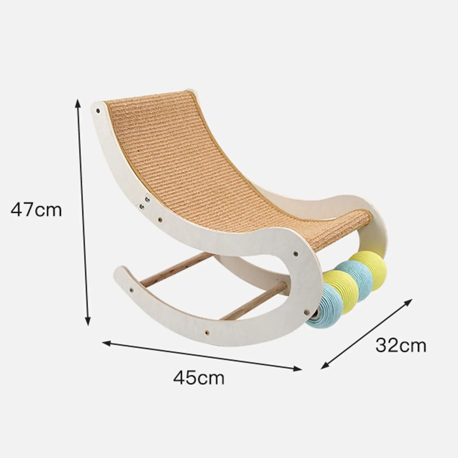 Cat Hammock Bed Cat Scratcher Cat Rocking Chair Sleep Supplies Furniture Protector Kitty Swing Chair Cat Lounge Chair , Brown