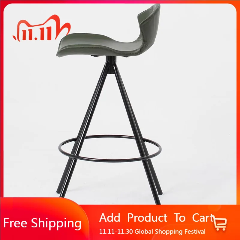 Height Bedroom Barstools Design With Back Metal Designer Aesthetic Wishbone Bar Chairs Long Balcony Taburete Alto Home Furniture