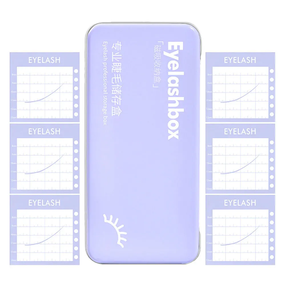 1 set organizer per ciglia finte custodia magnetica per ciglia scatola per trucco da viaggio compatta portaoggetti per estensione ciglia