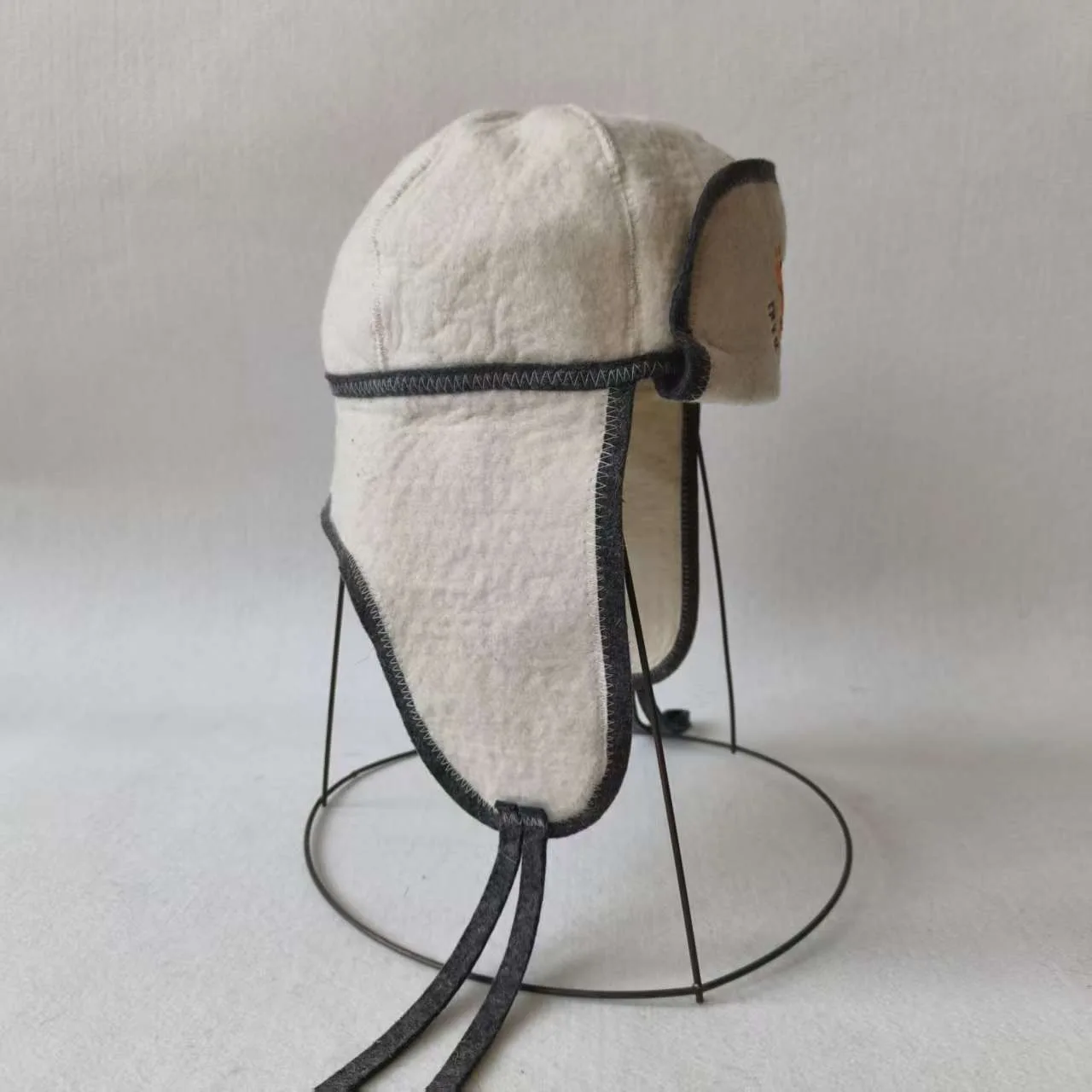 Embroidered Sauna Hat Sauna Hat For Sauna Use Heat Protection Wool Blend Material For Steam Baths Lightweight Wool Blend Hat