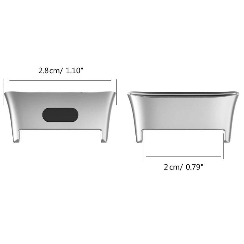 2 قطعة حزام ساعة موصل محولات استبدال المعادن موصل رابط مرفق ل Redmi ساعة 3/شاومي Mi ساعة lite3