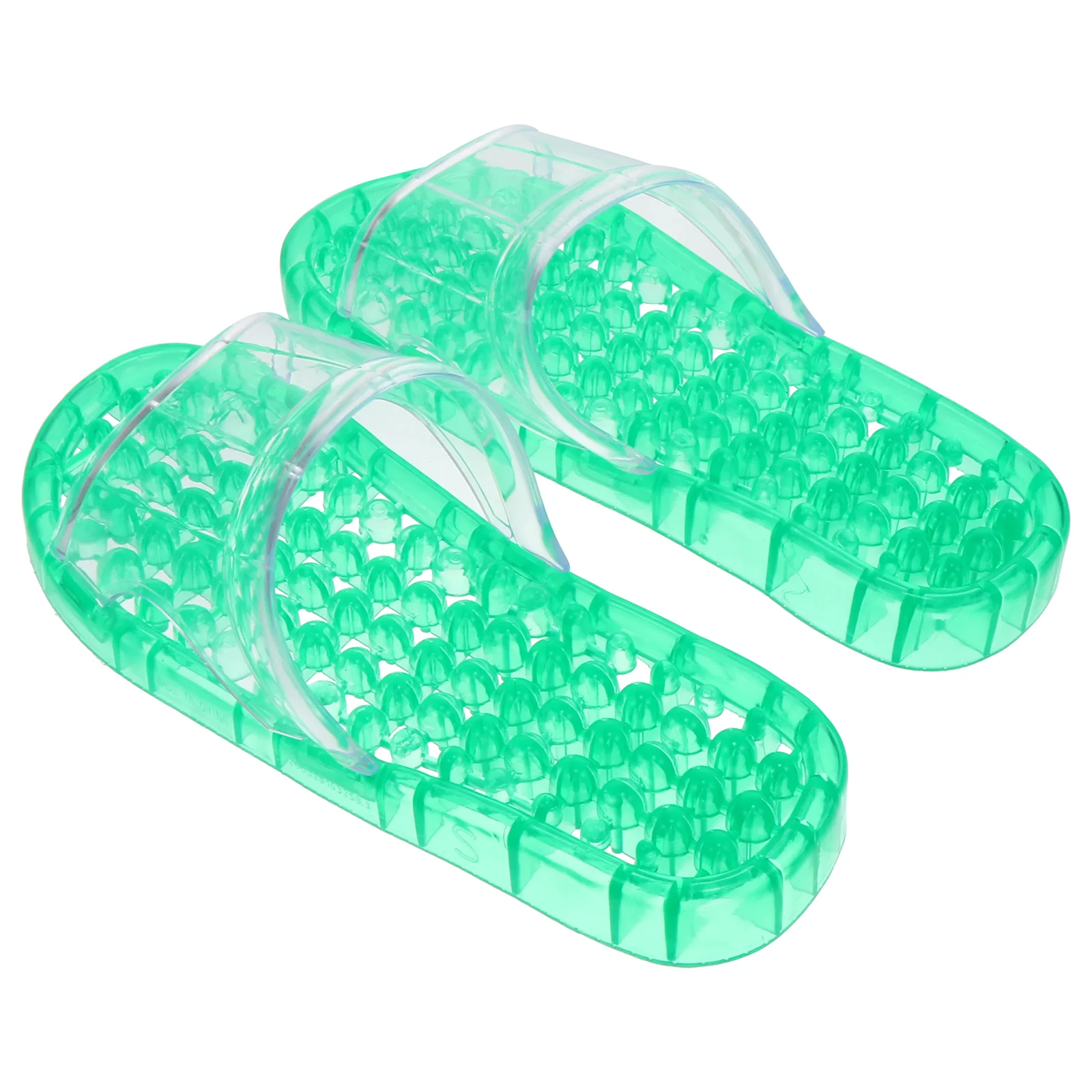 Zapatillas de baño de masaje de cristal transpirables de primera calidad para uso doméstico, deslizadores cómodos y elegantes para la máxima