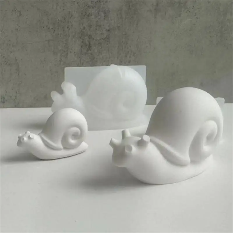 3D Stereo Snail Ornament Mold Snail Gypsum Silicone Mold Animal Shaped Candle Mold Resin Gypsum Soap Candle Making Supplies