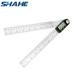 Shahe 200mm Digital Protractor Inclinometer Electronic Angle Gauge Stainless Steel Angle Ruler Goniometer Electronic Protractor