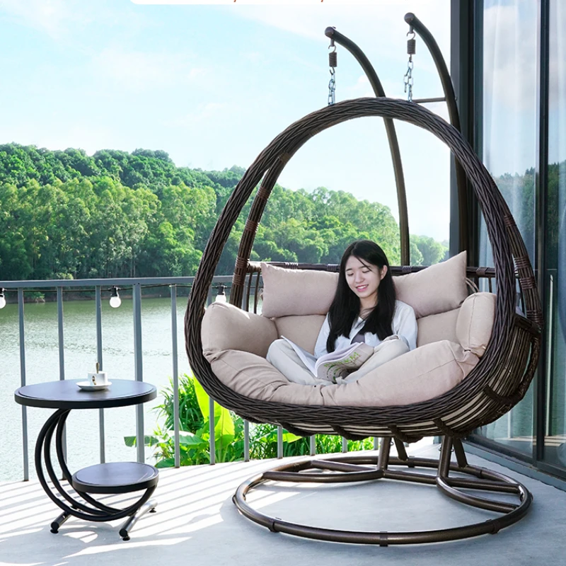 

Hanging Basket Chair Cradle Chair Hanging Home Balcony Garden Leisure Indoor Swing Lazy Rattan Internet